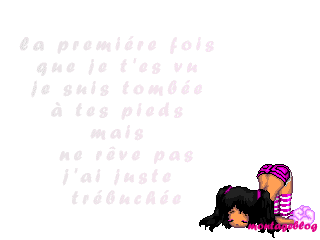 La premier fois que je .....